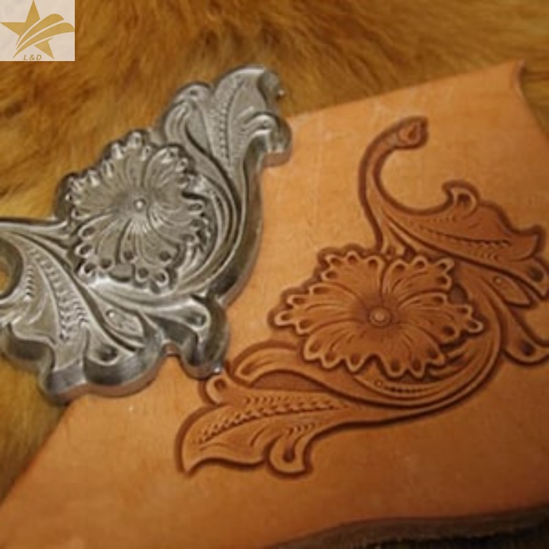 Leatherwork Flowers - Leder-Gravurstempel-Form, Blumenmuster, Leder-Schnitzwerkzeug, Handwerkspresse, Retro-Blumen-Lederbearbeitungswerkzeug