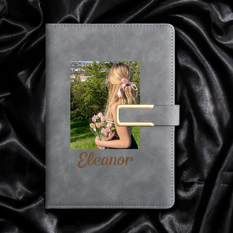 Leather Work Notebook - Personalisierbares Notizbuch aus Kunstleder mit individuellem