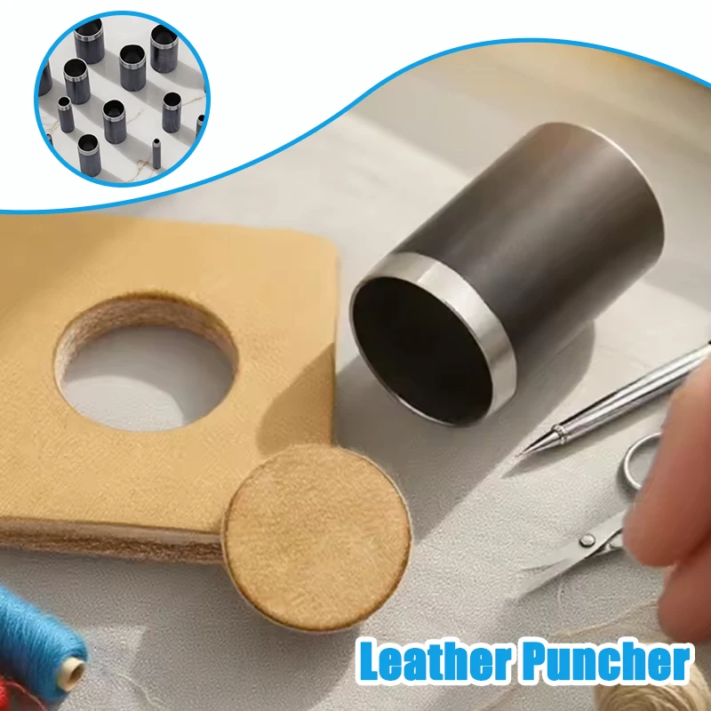 Leatherwork Tool Kit - Runder Lederlocher in 15 Größen, langlebige
