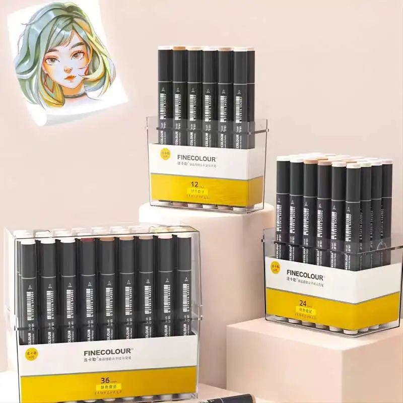 Copic Marker Sketch - Fine color ef103 doppel köpfige Skizzen