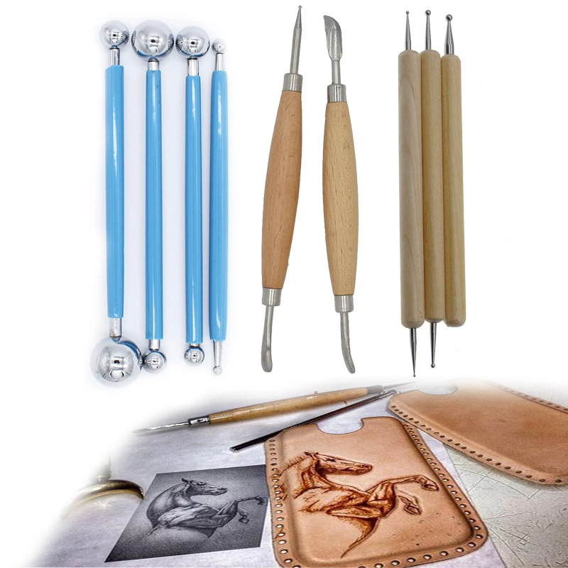 Leather Work In Art - Leder Höhlenforschung Werkzeug Punkt Stylus Spleißen