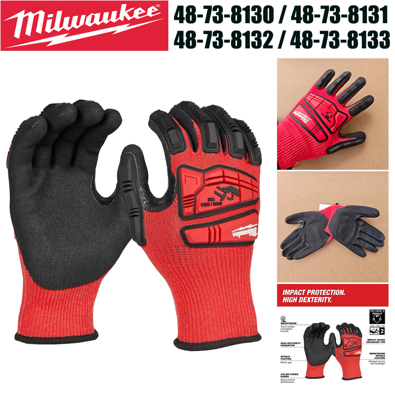 Leatherworking Leveling - Milwaukee Impact Cut Level 3 Nitrilbeschichtete