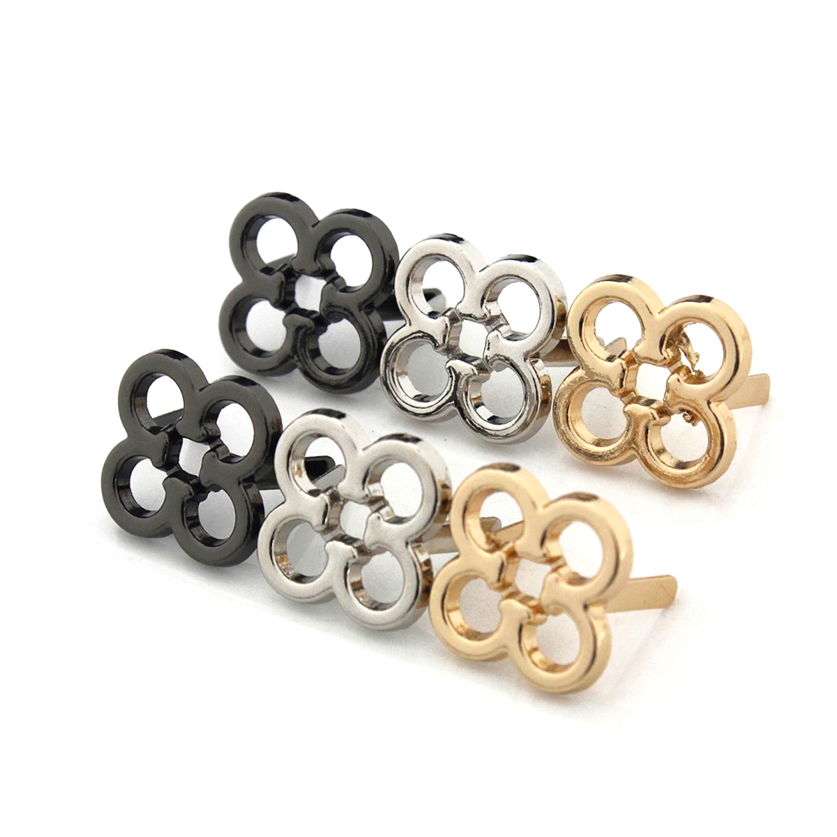 2 Stück Metall-Blumenform, ver – Leatherwork Flowers Bewertung und Preis