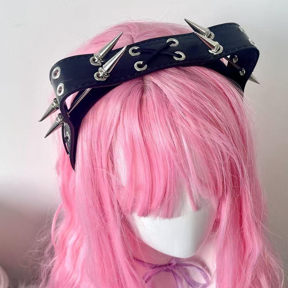 Punk Harajuku Nieten-Stirnband – Leatherwork Rings Bewertung und Preis