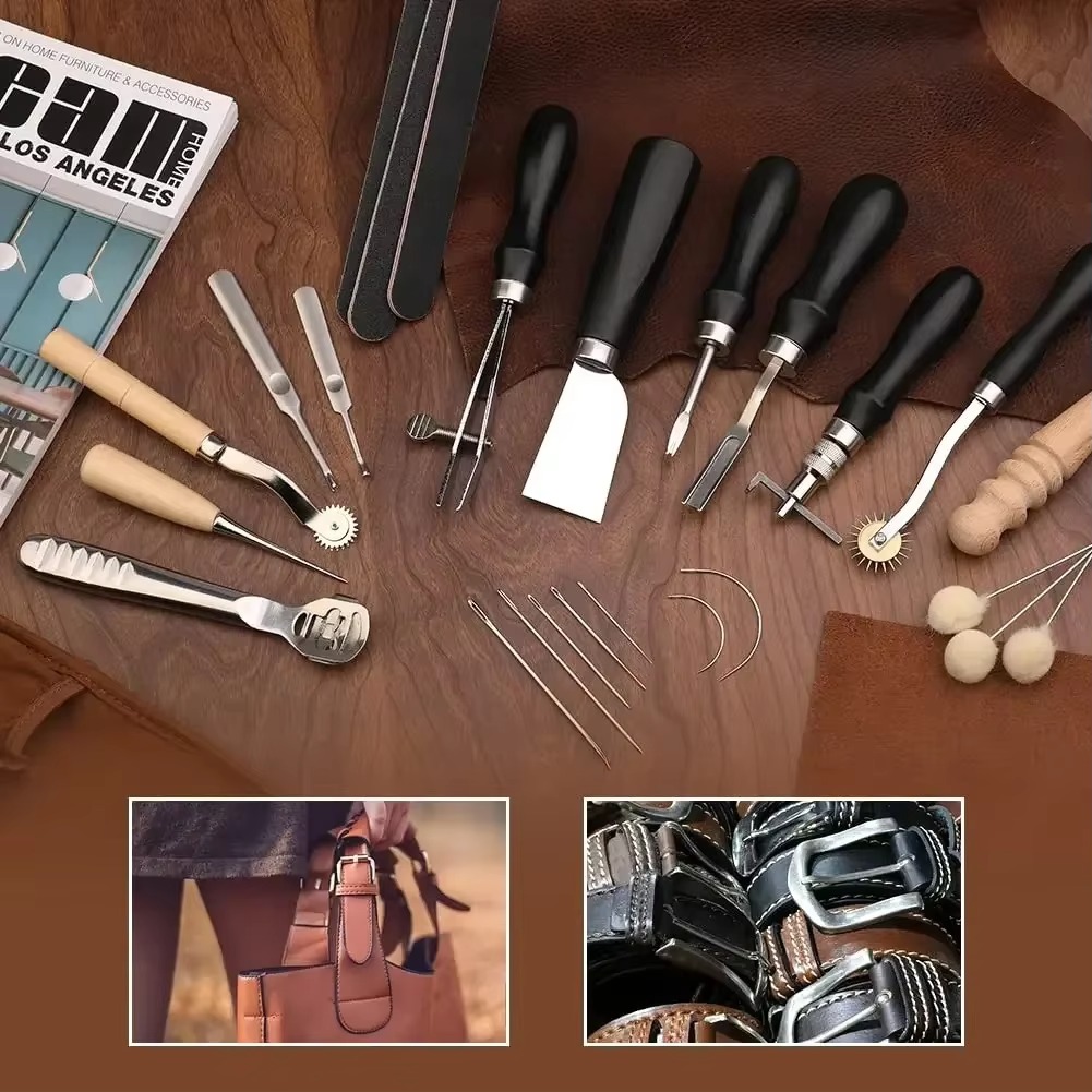 37-teiliges Lederarbeitswerkze – Leatherwork Beginner Tools Bewertung und Preis