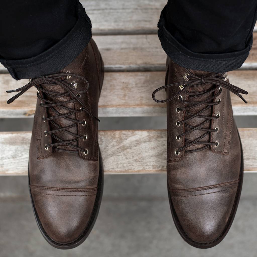 Herren Cap-Toe Stiefeletten au – Vintage Leatherwork Bewertung und Preis