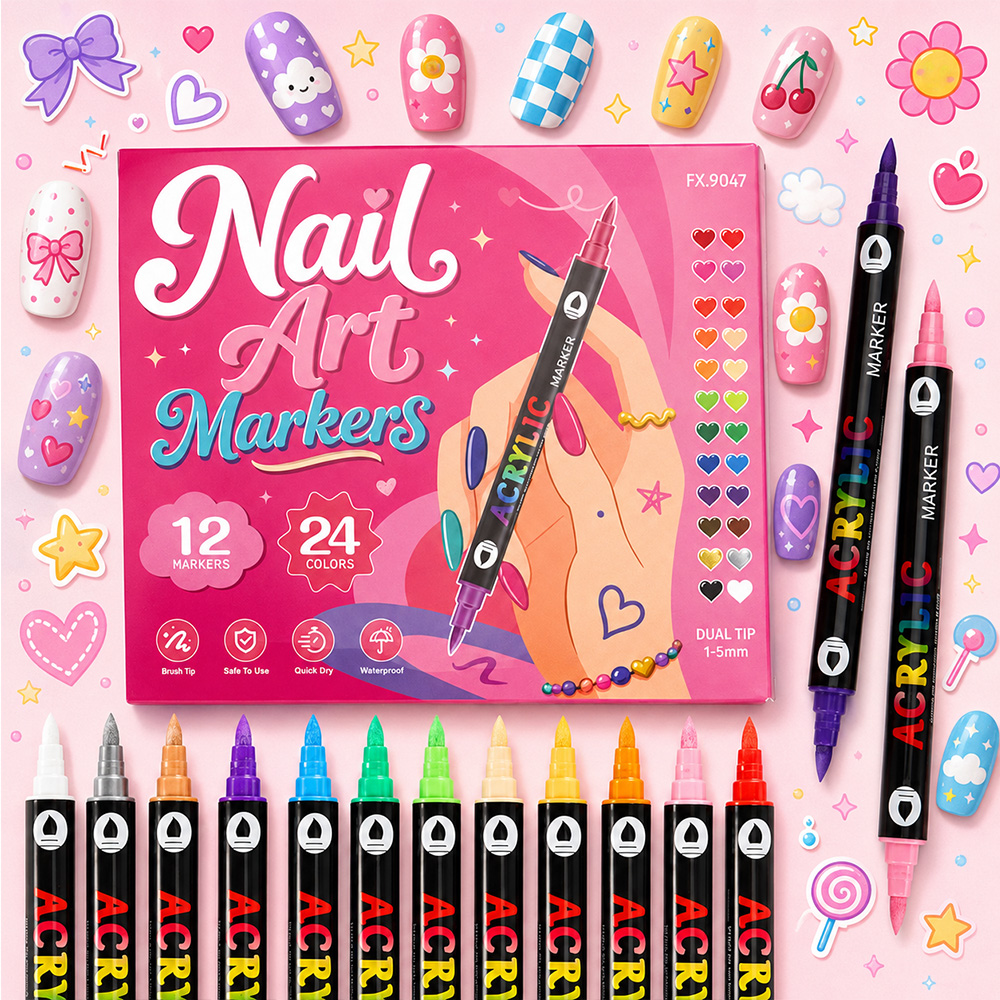 24 Farben Doppelspitzen-Acrylf – Copic Marker Sketch Bewertung und Preis
