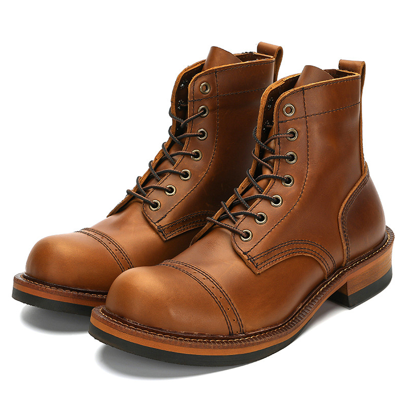 Herren-Motorradstiefel aus ech – Vintage Leatherwork Bewertung und Preis