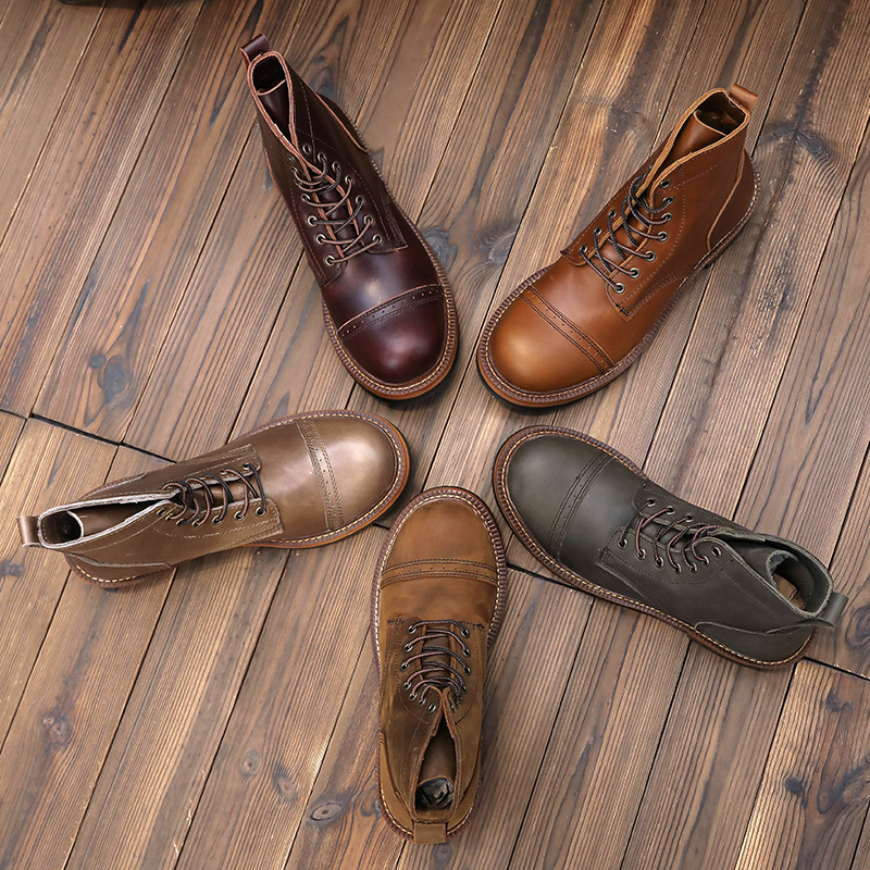 Herren-Motorradstiefel aus ech – Vintage Leatherwork Bewertung und Preis