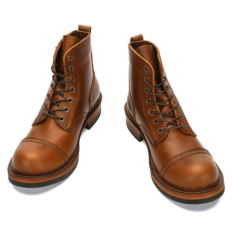 Herren-Motorradstiefel aus ech – Vintage Leatherwork Bewertung und Preis