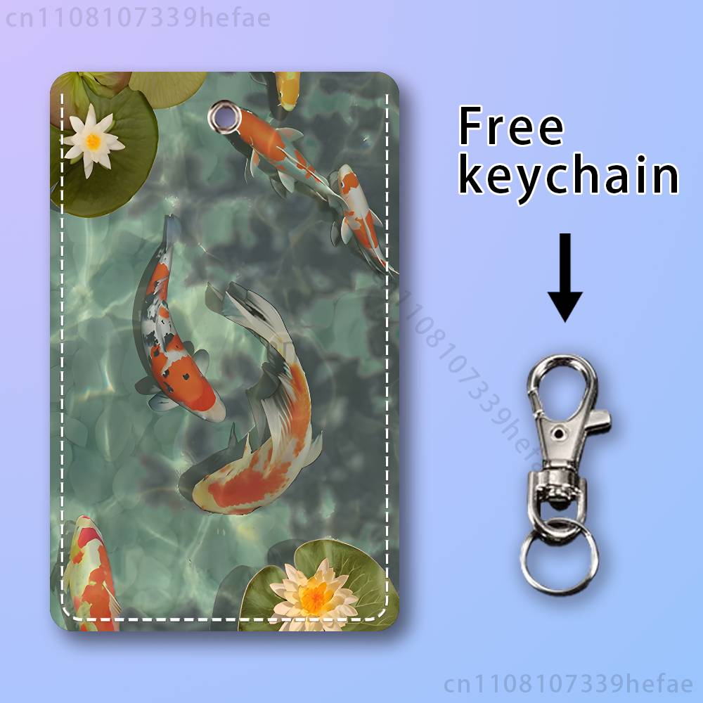 Koi-Karpfen-Malerei-Kartenhalt – Leather Work In Art Bewertung und Preis