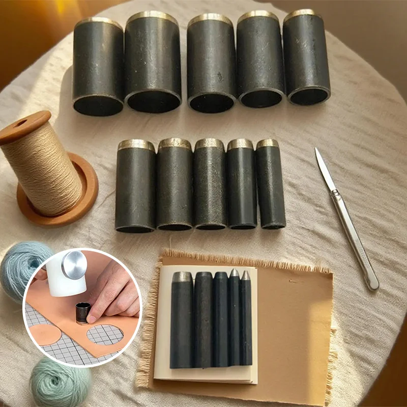 Runder Lederlocher in 15 Größe – Leatherwork Tool Kit Bewertung und Preis