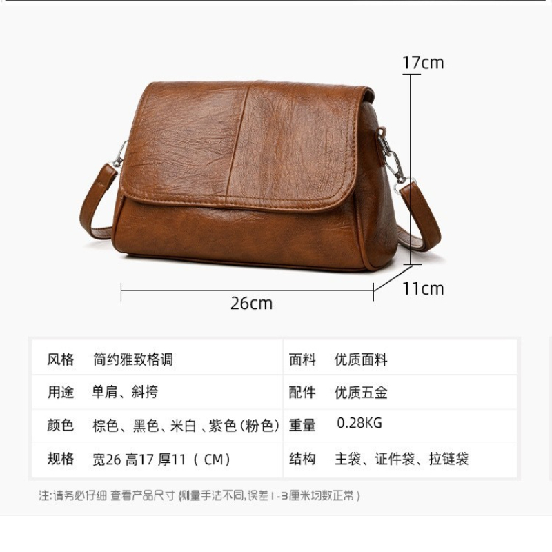 Weiche Kunstleder-Umhängetasch – Vintage Leatherwork Bewertung und Preis