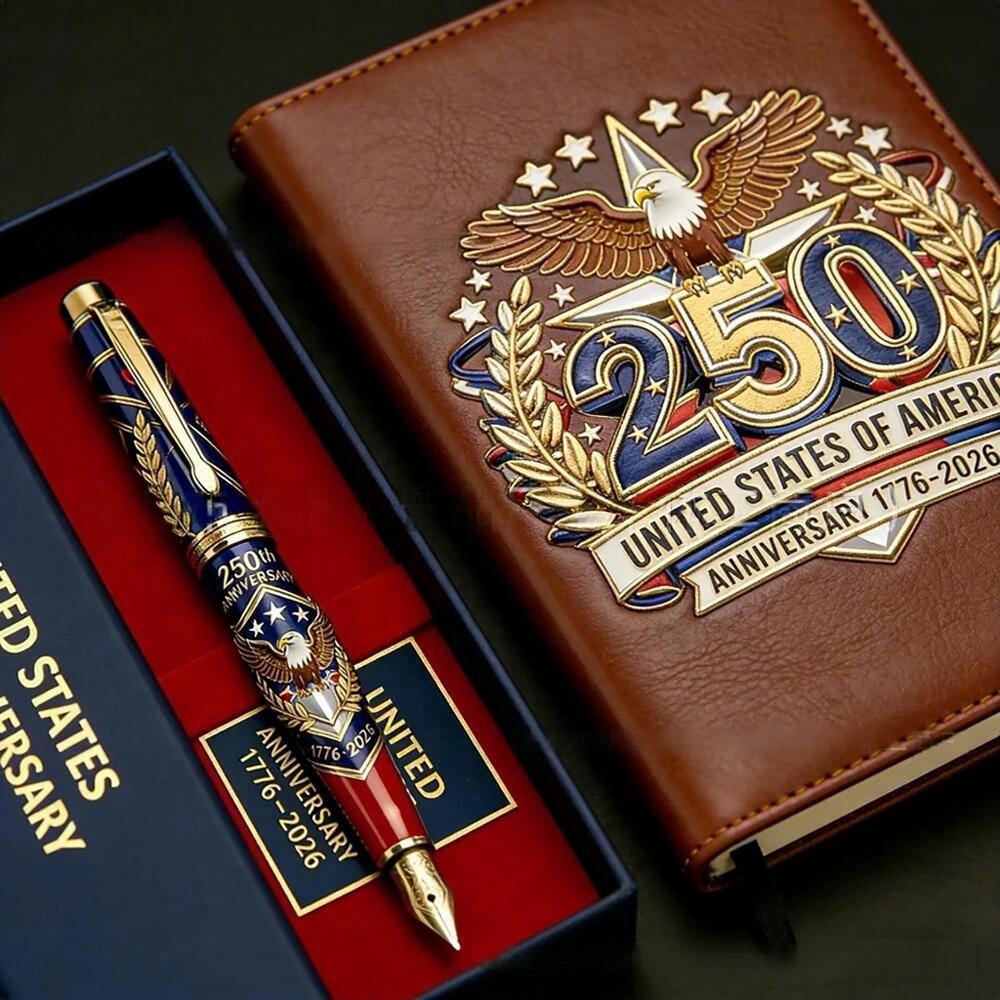 2026 250. Jahrestag der USA Ju – Leather Work Notebook Bewertung und Preis
