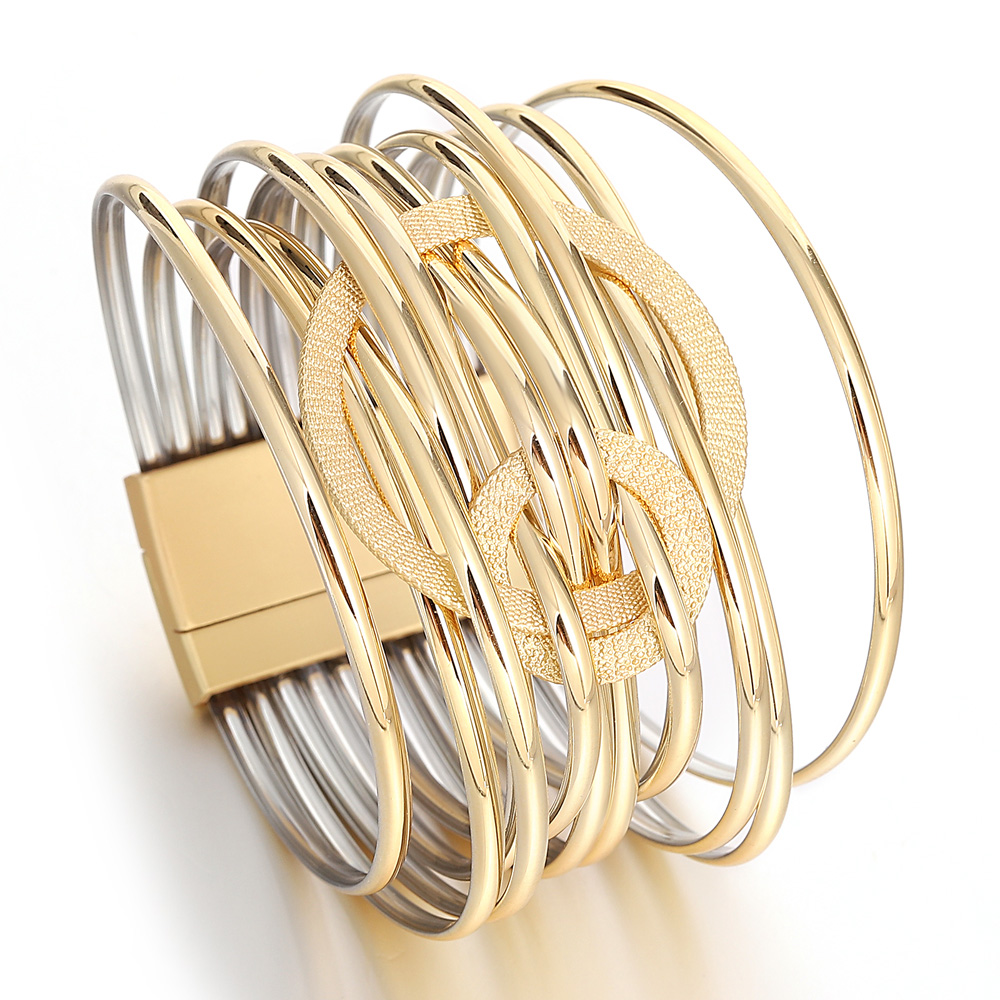 ALLYES Mode Doppel Kreis Metal – Leatherwork Rings Bewertung und Preis