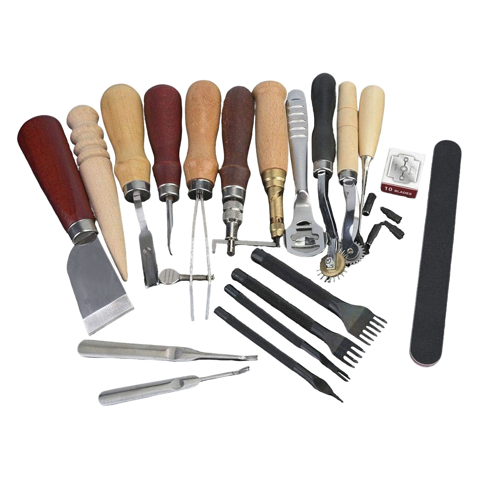 Lederwerkzeuge, 19-teiliges Le – Leatherwork Beginner Tools Bewertung und Preis
