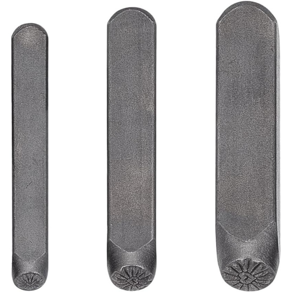 3-teiliges Metall-Stempelset m – Leather Work In Art Bewertung und Preis