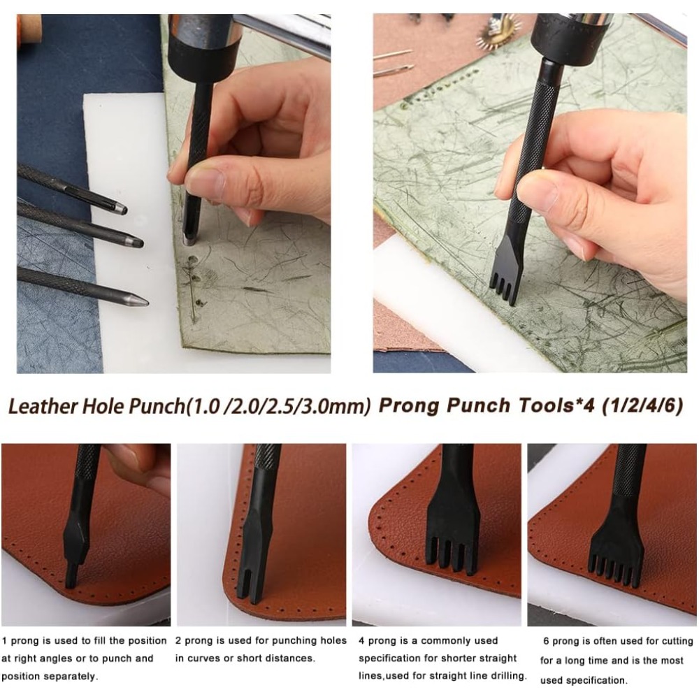 Leder-Arbeitswerkzeuge, prakti – Leatherwork Beginner Tools Bewertung und Preis