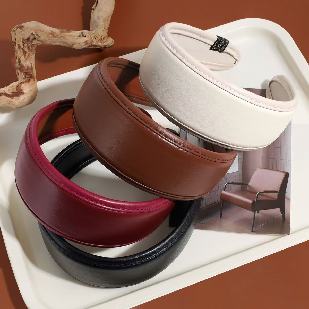 Retro-Leder-Stirnband für Frau – Leatherwork Rings Bewertung und Preis