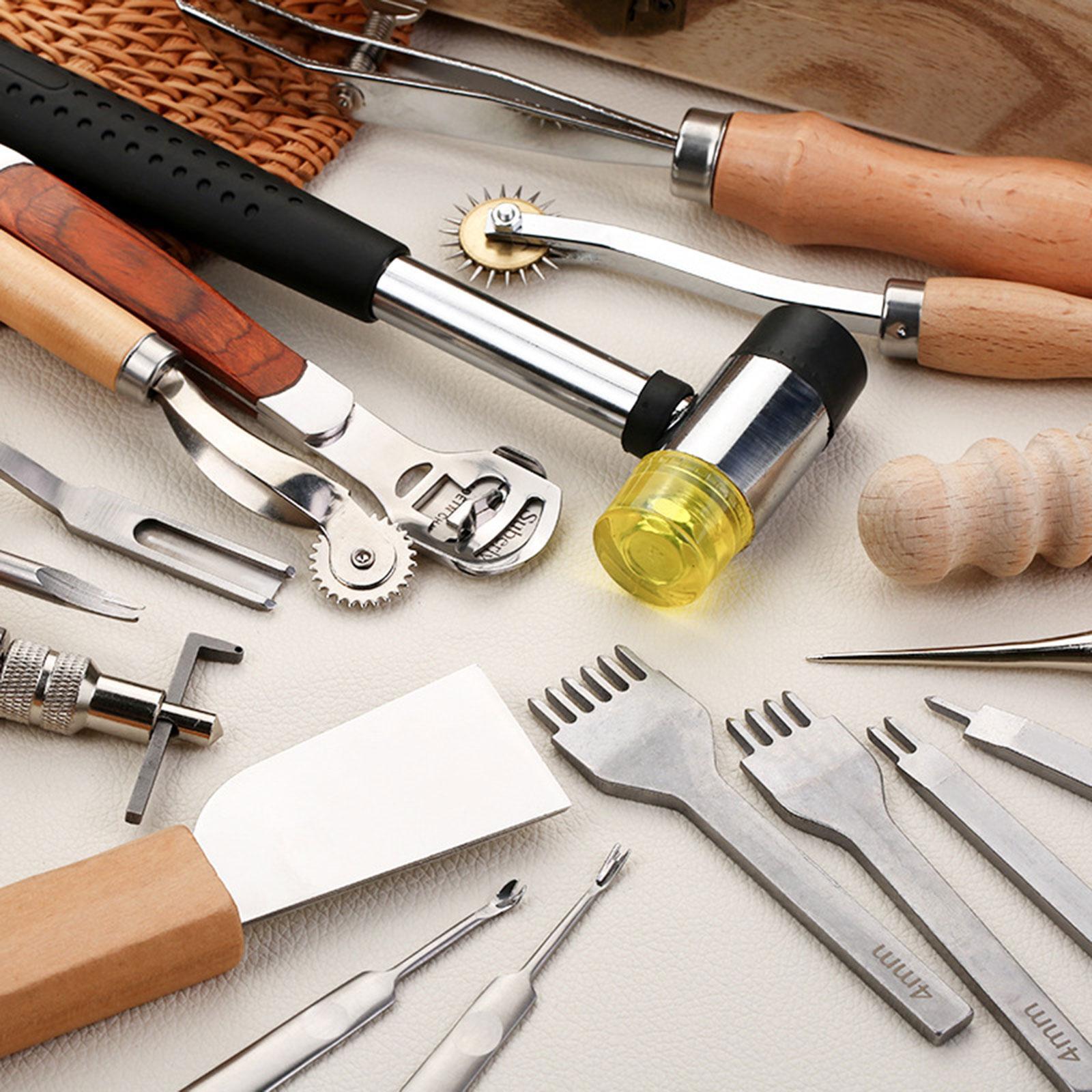 29-teiliges PU-Leder-Arbeitsse – Leatherwork Beginner Tools Bewertung und Preis