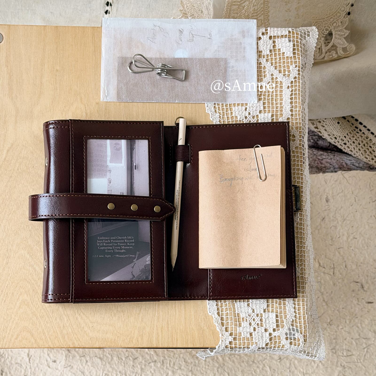 Vintage A6 3-fach Faltbares Le – Leather Work Notebook Bewertung und Preis