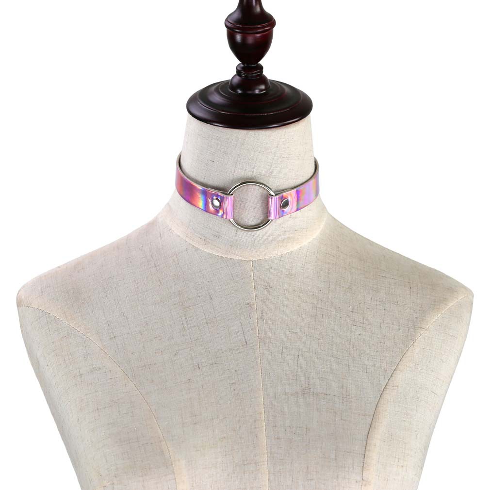 Gothic Neon Farbe Leder Kragen – Leatherwork Rings Bewertung und Preis